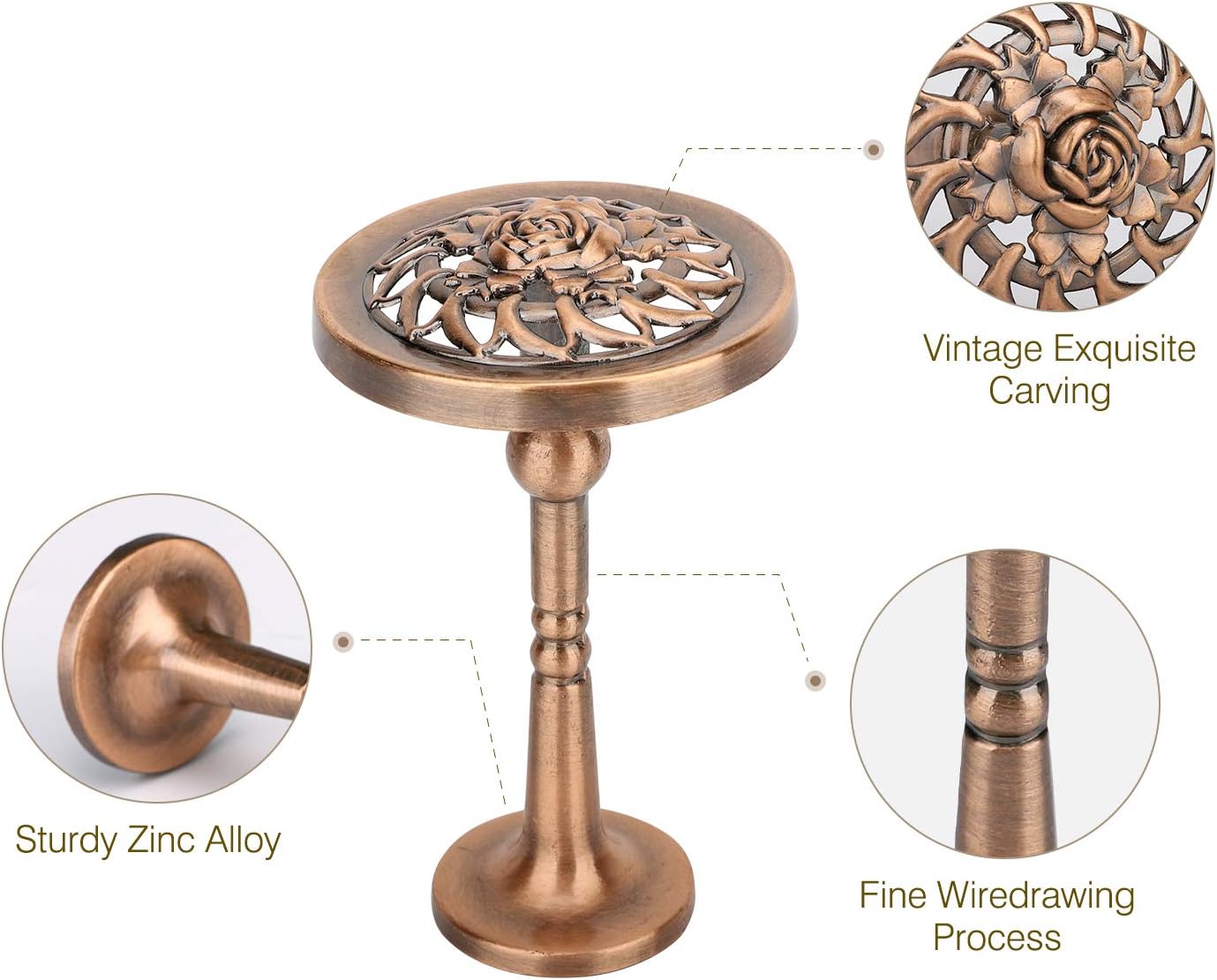 Sollbry Fermatende per tende, ganci decorativi per finestre, fermatende
