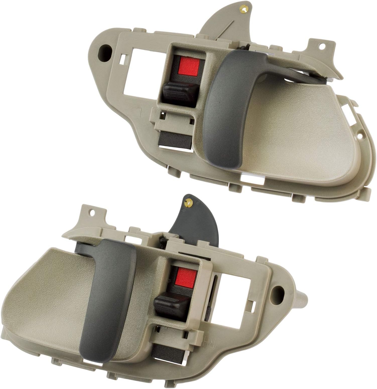 fits 1995-2000 Chevy Silverado Interior Door Handle Replacement Driver & Passenger Side Front or Rear (Fits Suburban, GMC Tahoe, Blazer and Jimmy) Gray 15708043 15708044