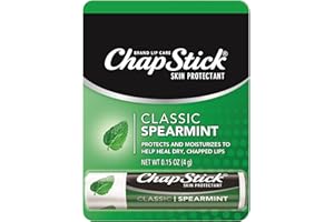 ChapStick Classic Spearmint Lip Balm Tube, Spearmint ChapStick for Lip Care - 0.15 Oz