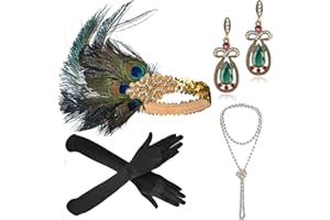 ZeroShop 1920s Flapper Accessories Set for Roaring 20s Costumes