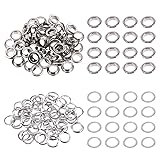 Swpeet 200Pcs - 100Sets 2/5" (10mm) Hole Sliver