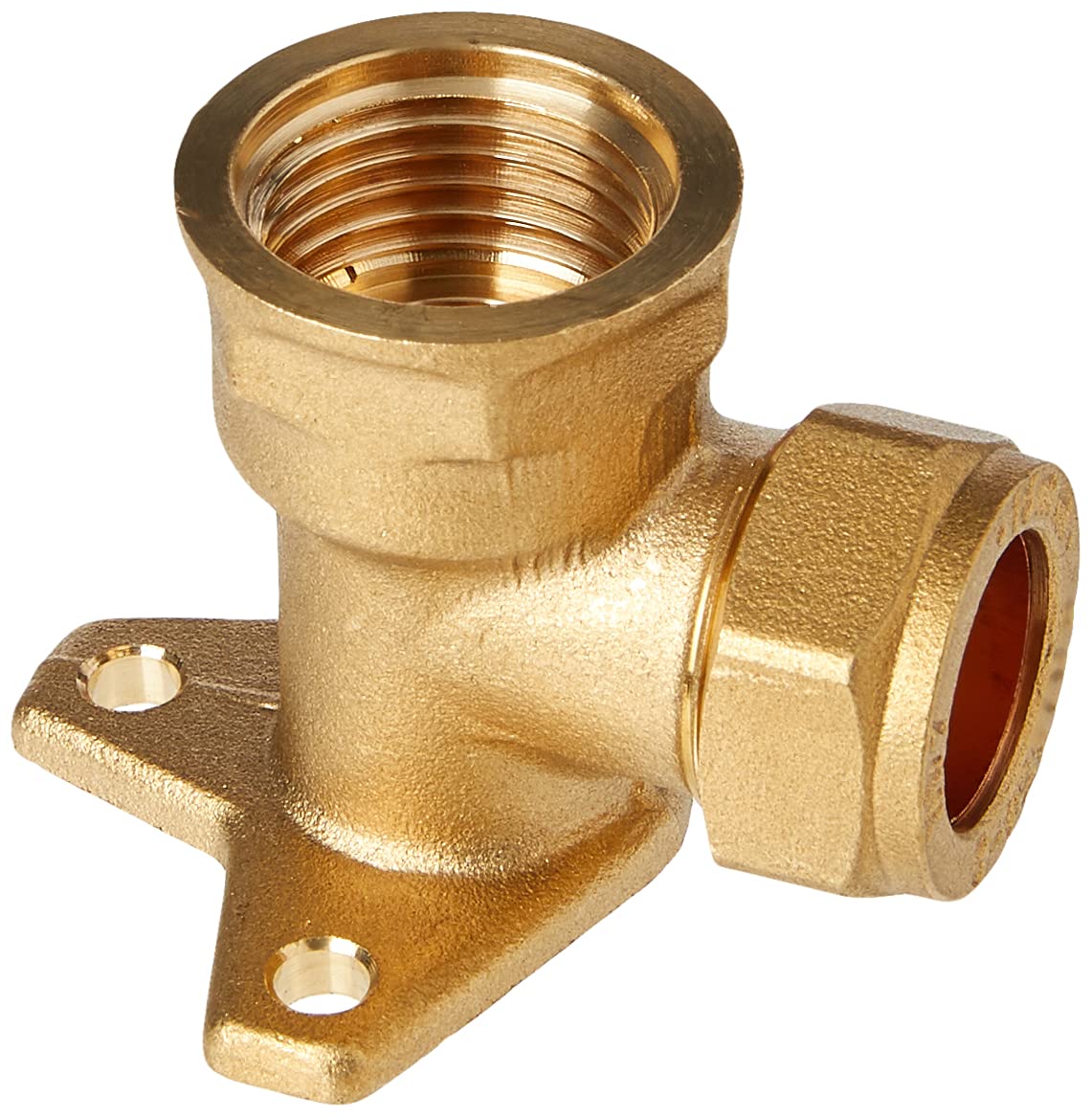 Plumb-Pak PF09AMZ Compression Wallplate Elbow 15mm x 1/2inch Female