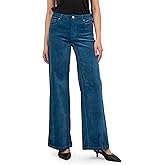 KUT from the Kloth Women's Jean High-Rise Wide Leg Clean Hem in Teal Blue