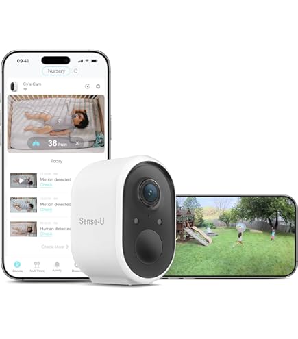 Amazon.com: Sense-U AI 2.5K PTZ Baby Camera Monitor with Sensor