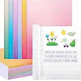 Henoyso 12 Pcs Primary Composition Notebook K-2 9 3/4 x 7 1/2 Inch Primary Journal, Notebook for Kids Supplies, Bulk Blank Writing Book for Kid to Write Draw Journal 60 Page (Color Gradient)