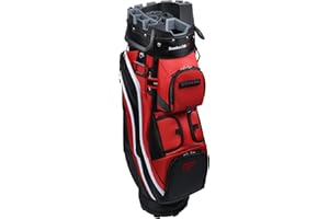 Founders Club 4th Generation Tour Series Club Lock Organizer Golf Cart Bag for Men with 14 Way Anti Rattle Divider Top- Free Snap On Rain Hood-Full Length Dividers