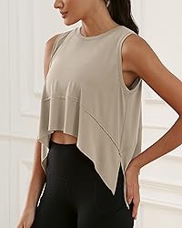 ODODOS Modal Soft Sleeveless Crop Top for Women