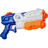Super Large Water Gun Squirt Blasters for Kids &amp; Adults, (1 Pack) | Shoots up to 30 ft, 1000CC, Easy Pump Action, Leak-Resistant, Durable Plastic for Pool, Beach &amp; Backyard Fun
