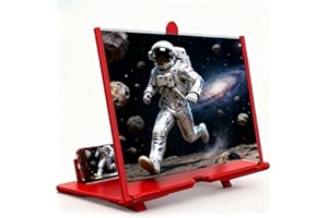 Screen Mobile Phone Magnifier, 2026 New 3D HD Expander, Portable Enlarger Movies Gaming Video,Foldable Phone Stand with Movie
