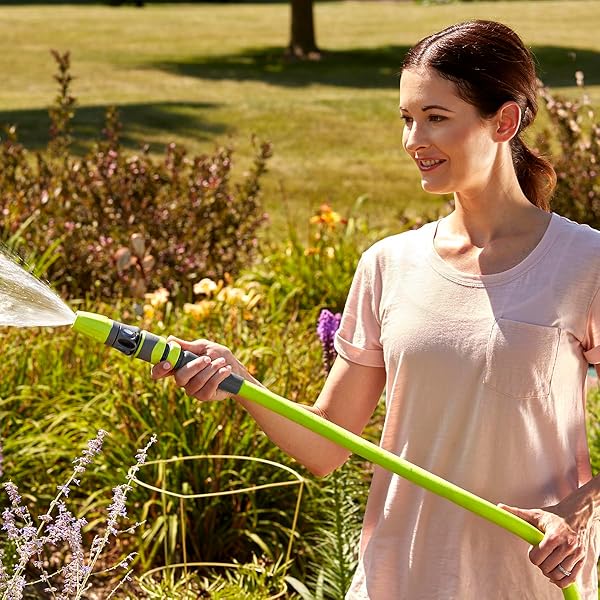 FLEXZILLA GARDEN HOSE 5/8 IN. X 50 FT., LIGHTWEIGHT ALL-WEATHER WATER HOSE, DURABLE AND FLEXIBLE, LEAK-FREE CONNECTIONS