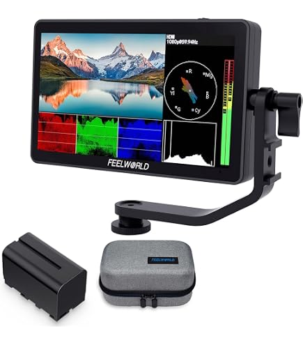 Amazon.com : FEELWORLD F6 Plus V2+Battery+Bag 6 Inch DSLR Camera