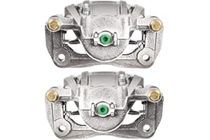 AUTO SHACK AutoShack Front Brake Calipers Assembly Pair Set of 2 Driver and Passenger Side Replacement for 2011-2013 Kia Sorento 2010-2012 Hyundai Santa Fe 2.4L 3.5L V6 AWD FWD BC30448PR