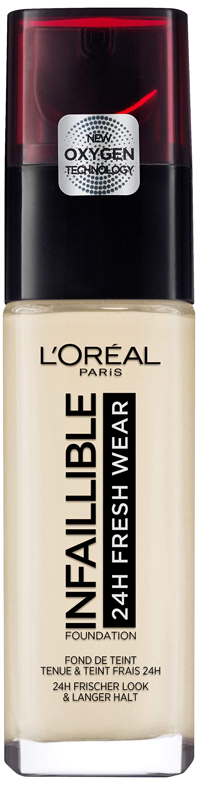 L'Oreal Paris Makeup Waterproof and Long Lasting Liquid Foundation SPF 25 Infaillible 24Hr Fresh Wear Makeup, #5 Pearl, 30 ml