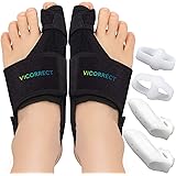 Vicorrect Bunion Corrector & Bunion Toe Separators, Orthopedic Bunion Splint for Big Toe Pain Relief and Toe Straightening, H