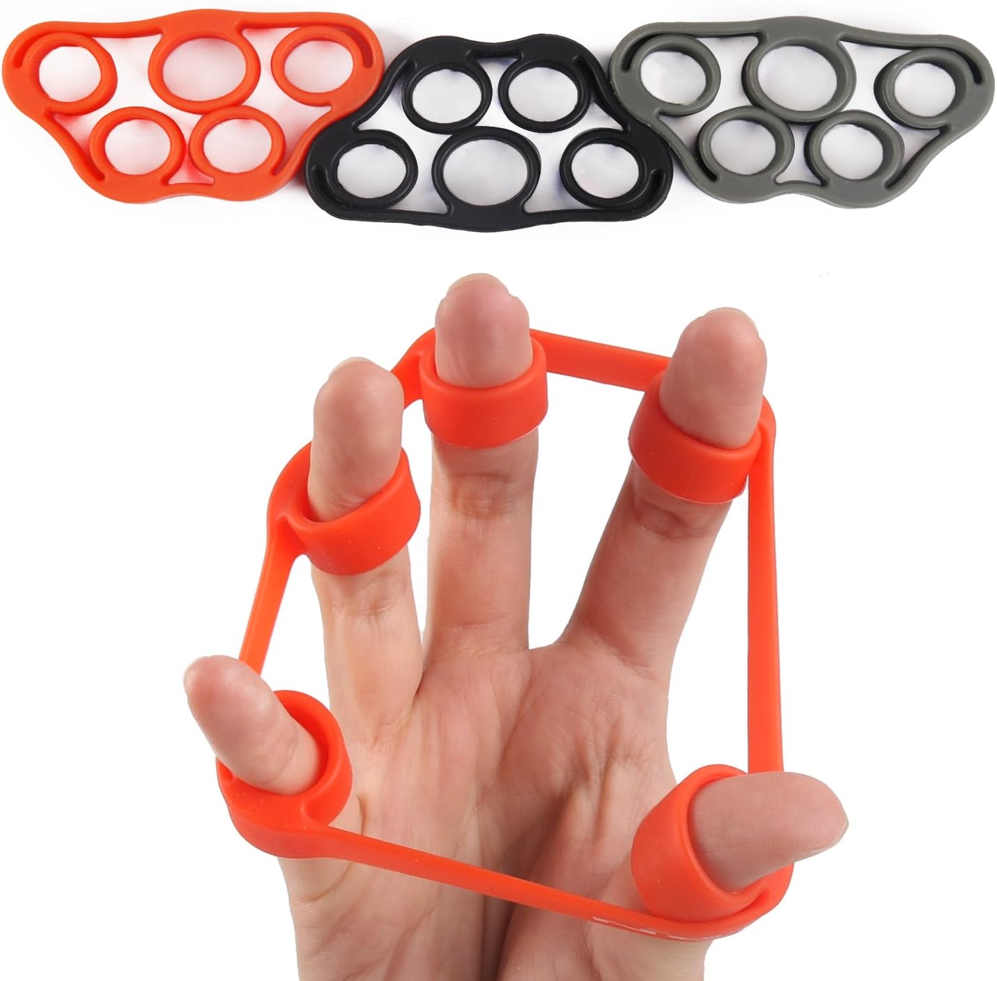 5BILLION Finger & Hand Stretcher Workout for Forearm Exercise, Guitar Finger Strengtheners and