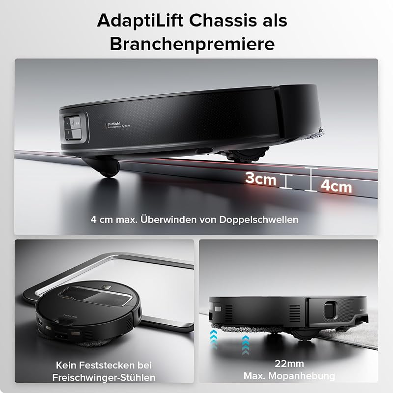 Saros Z70 Saugroboter mit Wischfunktion, OmniGrip Arm, KI-gestützt