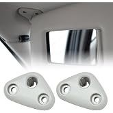 2 Pack Sun Visor Mount Clip Compatible with Subaru Forester Impreza Crosstrek BRZ, Gray Sun Visor Repair Bracket Replacement, Visor Pivot Mount Driver or Passenger Side