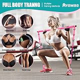 Ayombo Pilates Bar Kit with Resistance Bands 70 lb Adjustable Home Workout view 2