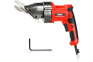 Shall Electric Fiber Cement Siding Shear, 4.8-Amp Hardie Board Cutter with 360 Degree Swivel Head, Variable Speed & Continuou