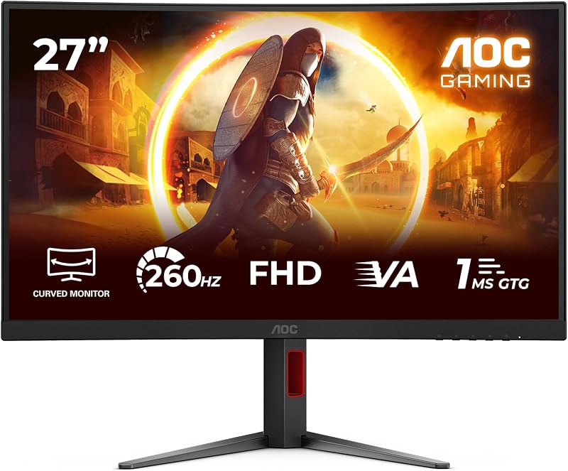 C27G4Z2 Gaming Monitor 27 Pulgadas 260Hz Panel Fast VA, 1ms GtG, HDR10, Adaptive Sync, Altura Ajustable, (1920x1080 HDMI 2X 2.0 DP 1x 1.4) Negro — foto 2 de 6