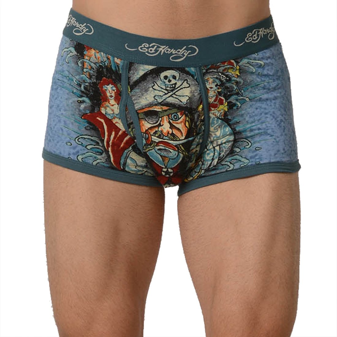 Ed Hardy Men's Premium Pirates Unite Trunk
