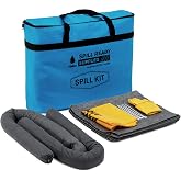 Spill Ready Universal Spill Kit - Standard, Portable Spill Response Kit in Oxford Bag for Oil, Water, Coolant | Fast-Absorbing Emergency Kit | 25 Pieces - Includes Universal Socks, Pads &amp; Accessories