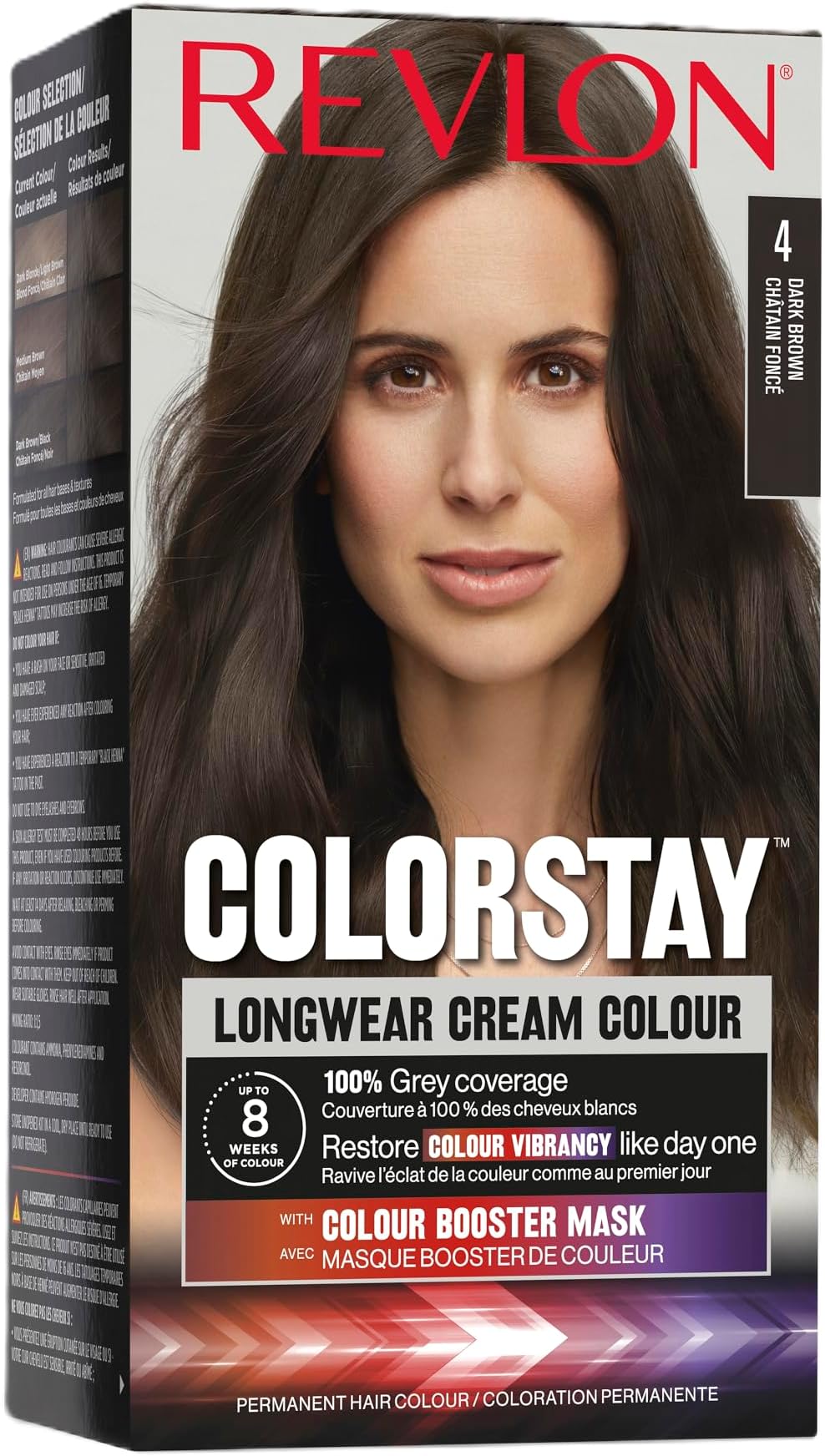 Revlon Colorstay Permanent Cream Hair Colour Dye Longwear 100% Grey Coverage