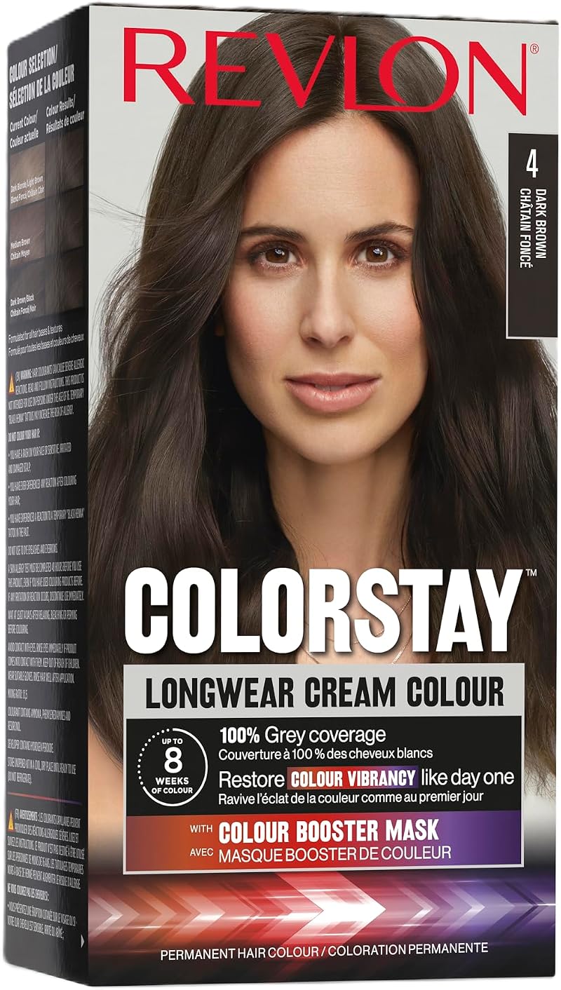 Revlon Colorstay Permanent Cream Hair Colour Dye Longwear 100% Grey Coverage