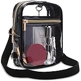 Bunnychill Stadium Approved Crossbody Purse for Women - Clear Stadium Bag for Sporting Events, Concerts
