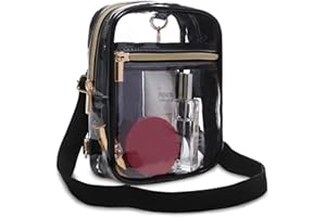 Bunnychill Stadium Approved Crossbody Purse for Women - Clear Stadium Bag for Sporting Events, Concerts