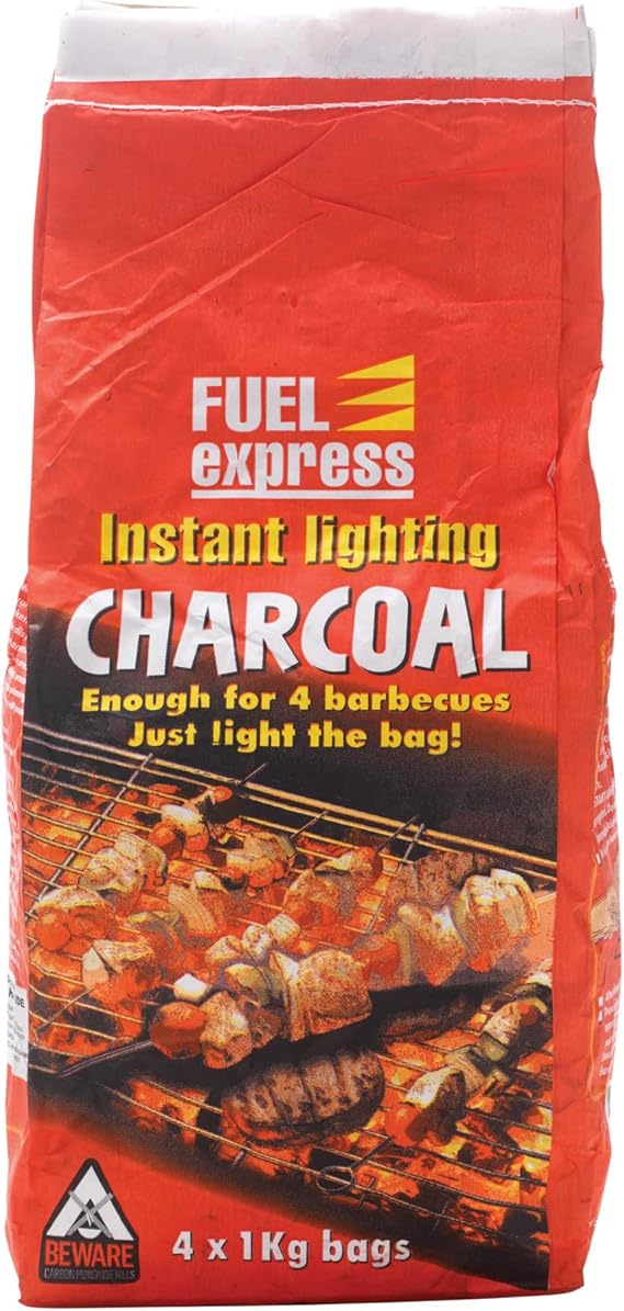 Fuel Express Instant Light Charcoal 4x1kg Amazon.co.uk Garden & Outdoors