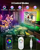Daymeet LED TV Backlight 32-60 inch RGBIC USB Light Strip with Remote view 6
