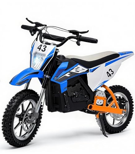 Motocicleta Eléctrica Infantil A12 Con Batería 36V 5.2Ah, 3 Velocidades (8/13/25 Km/h), Autonomía 22 Km, Neumáticos 12" Y Doble Suspensión Para Niños De 3 A 12 Años