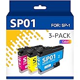 Yongairuink SP01 Sublimation Printer Ink SP 01 Ink Cartridges Color Replacement for Brother SP01CS SP01MS SP01YS Compatible for Brother SP01 Sublimation Ink Cartridges (Cyan,Magenta,Yellow, 3-Pack)