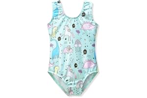 HOZIY Gymnastics Leotards for Girls Unicorn Pink Purple Sparkly Dancewear Activewear Quick Dry