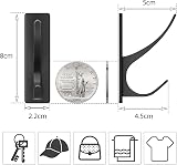 pickpiff Self Adhesive Hooks 4 Pack Extra Sturdy 6 kg Black Stainless view 5