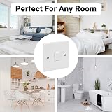 Invero 1 Gang 2 Way Electric Wall Light Switch White Rocker 10 Amp view 4