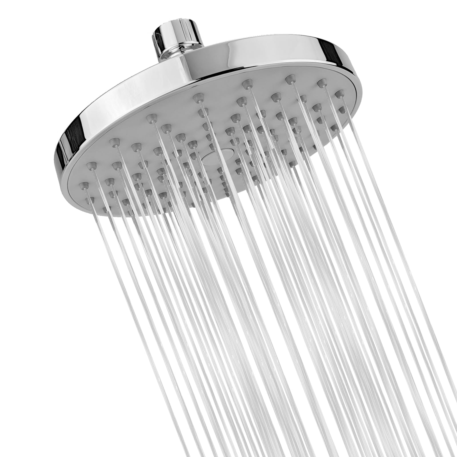 Round Rain Shower -Markcco Round High -Pressure Shower Made by ABS Material -Comfortable Shower Experience, Even if The Water Pressure is Low -can be Installed on The Wall or Ceiling