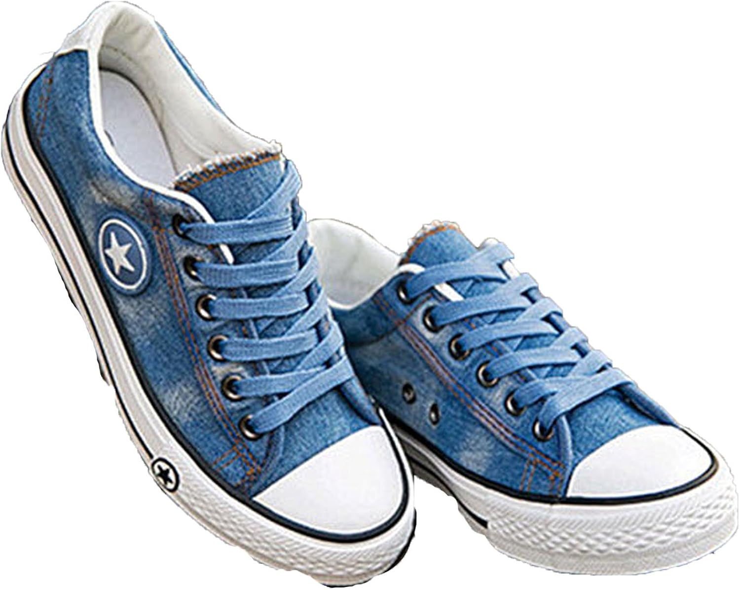 denim sepia style canvas shoes