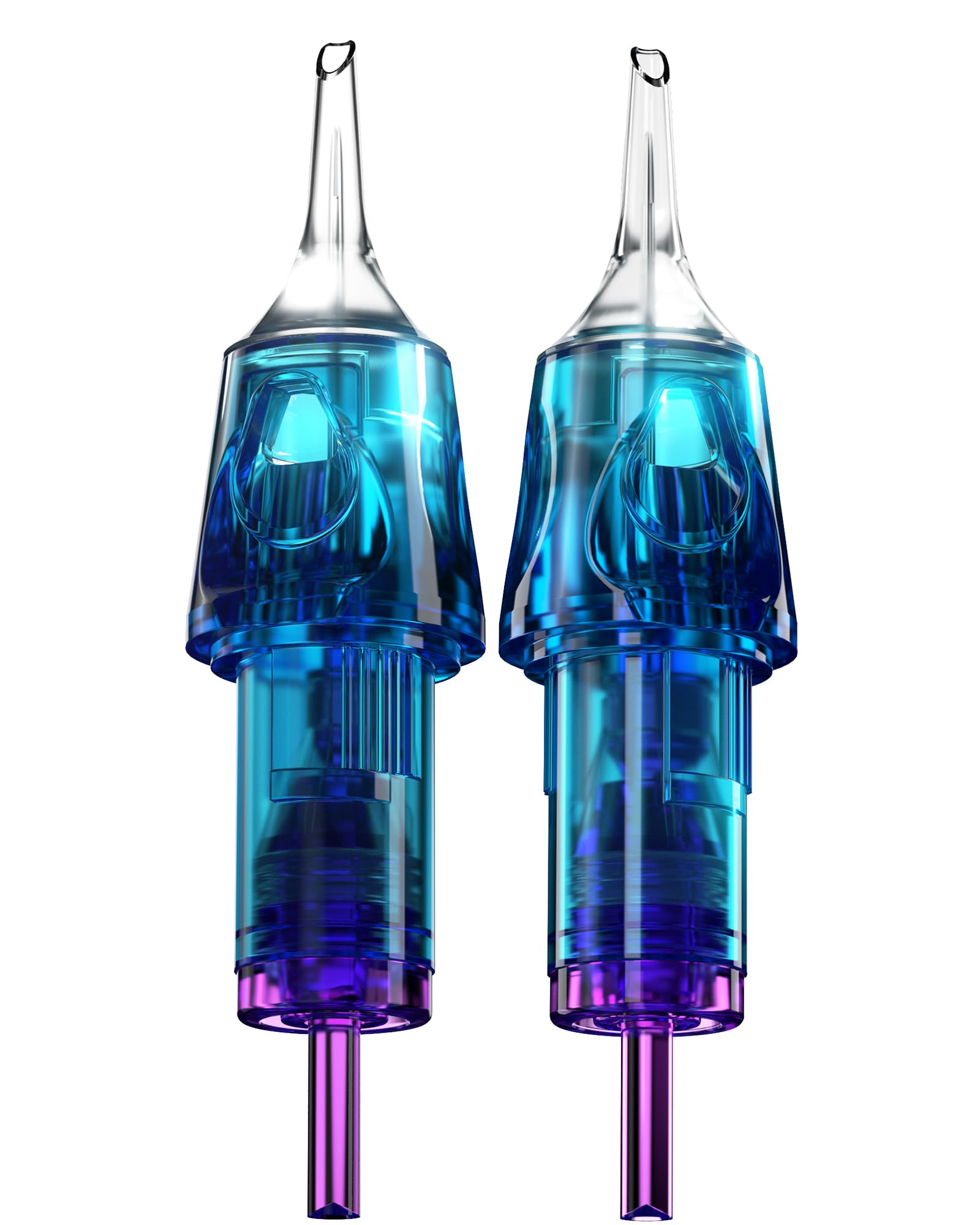 CNC Tattoo Cartridge Needles 20Pcs #10 7RL Bugpin 0.3mm Round Liner X-Taper Disposable Cartridges with Membrane for Rotary Tattoo Machine Supply EN04B-20-1007RL-X — image 1