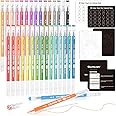 Colored Pens, Shuttle Art 30 Colors Cute Journal Pens 0.6mm Fine Point Colored Gel Pens for Black Paper Adult Coloring Writing Drawing Journaling Note Taking School Office Home