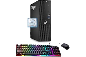 Dell Optiplex 5050 SFF PC Desktop, Win 11 Pro, Intel i5-7500 3.4GHz, 16GB RAM, 256GB SSD, Keyboard, Mouse, USB WiFi (Renewed)