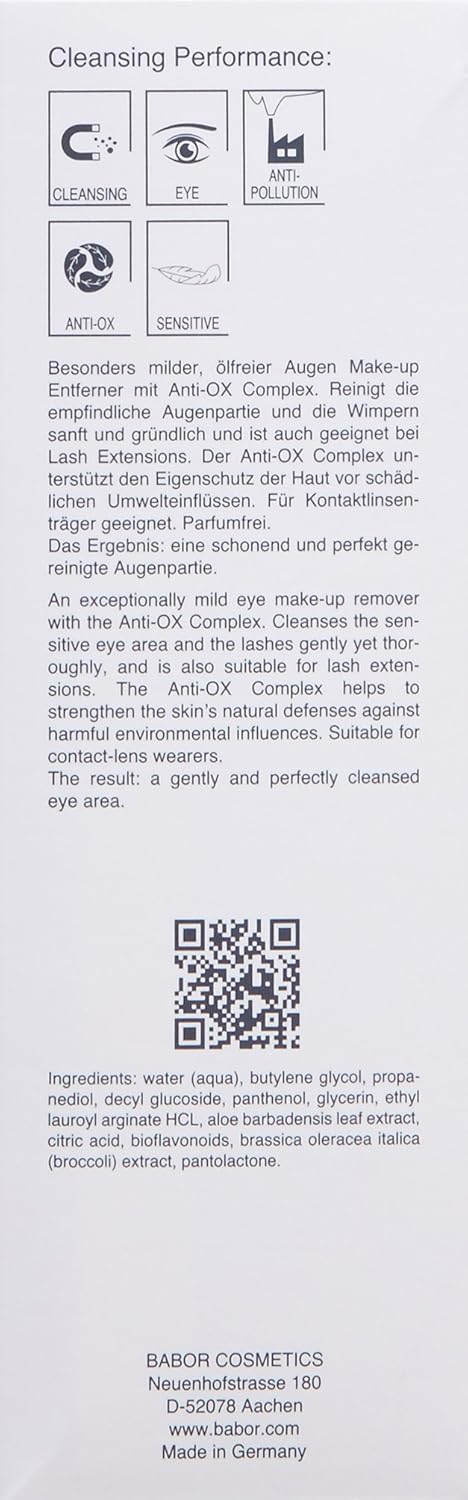 babor eye makeup remover