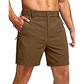 G Gradual Men's Shorts 7"/ 5"/ 9" Lightewight Casual Shorts for Men Hiking Golf Shorts with 3 Zipper Pockets