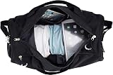 KASIBON Sports Gym Bag With Shoes Compartment Wet Pocket 35L Black view 3