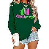 UYIQL Musical Sweatshirt Women Long Sleeve Witch Princess Graphic Shirt Movie Fans Pullover