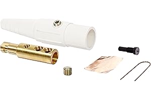 MARINCO POWER PRODUCTS Marinco CLS40MB-B CLS Cam Type, Series 16 Inline, Single Pin Connector, 400 Amp, 600 Volt, 2/0-4/0 AWG, Male - White (B)