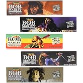 Bob Marley Rolling Paper - King Size Extra Long (110mm) Cigarette Paper - Pack of 5 Booklets!