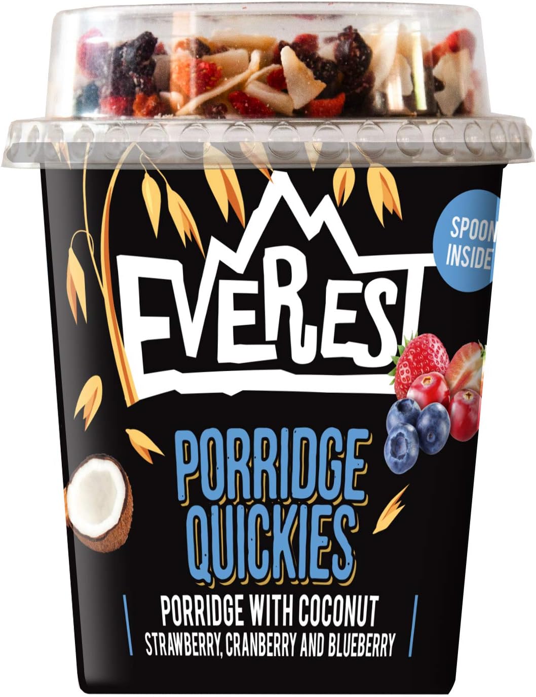 Porridge Quickie with Coconut, Strawberry, Cranberry & Blueberry (Box of 12)