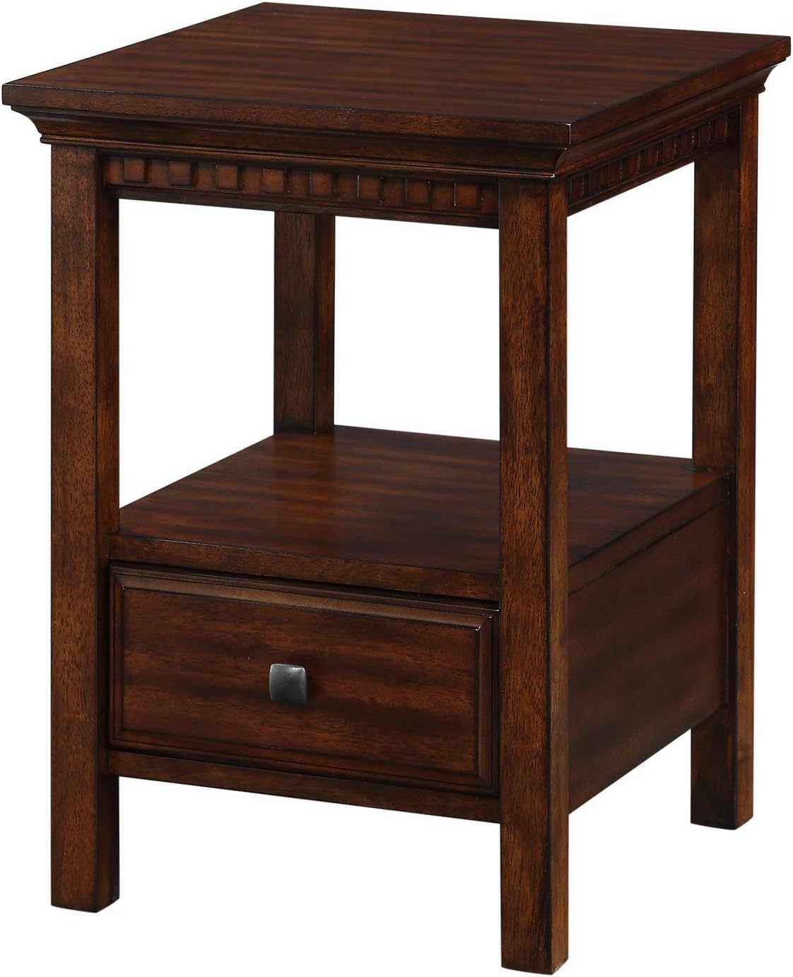 Dorel Living Da15017dc Auburn Nightstand Dark Chestnut Amazon Ca Home Kitchen